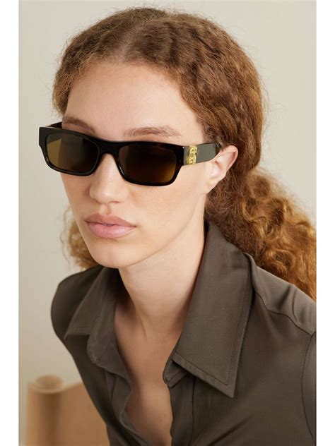 givenchy tortoiseshell rectangular sunglasses|GIVENCHY EYEWEAR 4G rectangular.